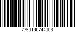 Código de barras (EAN, GTIN, SKU, ISBN): '7753180744006'