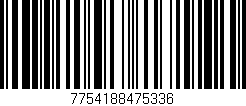 Código de barras (EAN, GTIN, SKU, ISBN): '7754188475336'