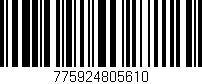 Código de barras (EAN, GTIN, SKU, ISBN): '775924805610'