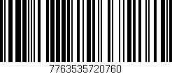 Código de barras (EAN, GTIN, SKU, ISBN): '7763535720760'