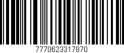 Código de barras (EAN, GTIN, SKU, ISBN): '7770623317870'