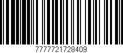Código de barras (EAN, GTIN, SKU, ISBN): '7777721728409'