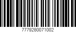 Código de barras (EAN, GTIN, SKU, ISBN): '7779280071002'