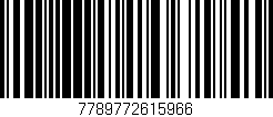 Código de barras (EAN, GTIN, SKU, ISBN): '7789772615966'