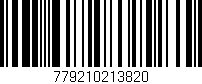 Código de barras (EAN, GTIN, SKU, ISBN): '779210213820'