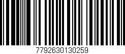 Código de barras (EAN, GTIN, SKU, ISBN): '7792630130259'