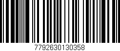 Código de barras (EAN, GTIN, SKU, ISBN): '7792630130358'