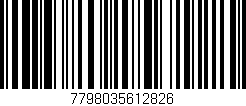 Código de barras (EAN, GTIN, SKU, ISBN): '7798035612826'