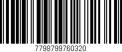 Código de barras (EAN, GTIN, SKU, ISBN): '7798799760320'