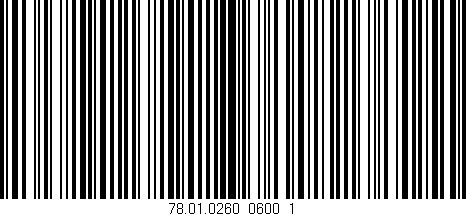 Código de barras (EAN, GTIN, SKU, ISBN): '78.01.0260_0600_1'