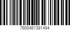 Código de barras (EAN, GTIN, SKU, ISBN): '7800461391494'