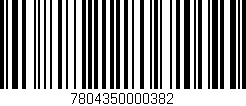 Código de barras (EAN, GTIN, SKU, ISBN): '7804350000382'