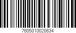 Código de barras (EAN, GTIN, SKU, ISBN): '7805010020634'