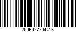 Código de barras (EAN, GTIN, SKU, ISBN): '7806877704415'