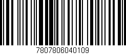 Código de barras (EAN, GTIN, SKU, ISBN): '7807806040109'