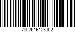 Código de barras (EAN, GTIN, SKU, ISBN): '7807816125902'