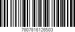 Código de barras (EAN, GTIN, SKU, ISBN): '7807816126503'