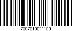 Código de barras (EAN, GTIN, SKU, ISBN): '7807818071108'