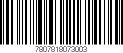 Código de barras (EAN, GTIN, SKU, ISBN): '7807818073003'