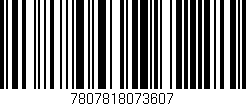 Código de barras (EAN, GTIN, SKU, ISBN): '7807818073607'