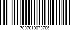 Código de barras (EAN, GTIN, SKU, ISBN): '7807818073706'