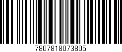 Código de barras (EAN, GTIN, SKU, ISBN): '7807818073805'