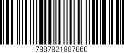 Código de barras (EAN, GTIN, SKU, ISBN): '7807821807060'