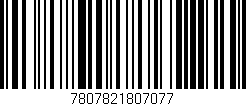 Código de barras (EAN, GTIN, SKU, ISBN): '7807821807077'