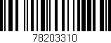 Código de barras (EAN, GTIN, SKU, ISBN): '78203310'