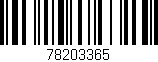 Código de barras (EAN, GTIN, SKU, ISBN): '78203365'