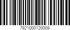 Código de barras (EAN, GTIN, SKU, ISBN): '7821000120009'