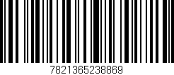 Código de barras (EAN, GTIN, SKU, ISBN): '7821365238869'