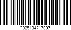 Código de barras (EAN, GTIN, SKU, ISBN): '7825134717807'