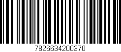 Código de barras (EAN, GTIN, SKU, ISBN): '7826634200370'