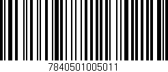 Código de barras (EAN, GTIN, SKU, ISBN): '7840501005011'