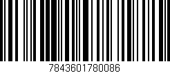 Código de barras (EAN, GTIN, SKU, ISBN): '7843601780086'