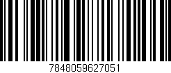 Código de barras (EAN, GTIN, SKU, ISBN): '7848059627051'