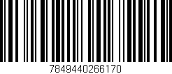 Código de barras (EAN, GTIN, SKU, ISBN): '7849440266170'