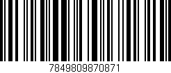 Código de barras (EAN, GTIN, SKU, ISBN): '7849809870871'