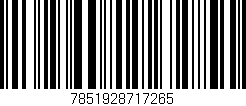 Código de barras (EAN, GTIN, SKU, ISBN): '7851928717265'
