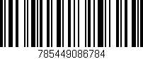 Código de barras (EAN, GTIN, SKU, ISBN): '785449086784'