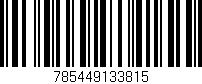Código de barras (EAN, GTIN, SKU, ISBN): '785449133815'