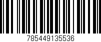 Código de barras (EAN, GTIN, SKU, ISBN): '785449135536'