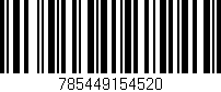 Código de barras (EAN, GTIN, SKU, ISBN): '785449154520'