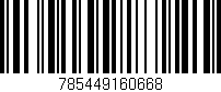 Código de barras (EAN, GTIN, SKU, ISBN): '785449160668'