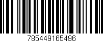 Código de barras (EAN, GTIN, SKU, ISBN): '785449165496'