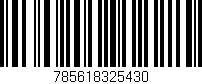 Código de barras (EAN, GTIN, SKU, ISBN): '785618325430'