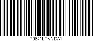 Código de barras (EAN, GTIN, SKU, ISBN): '78641LPMVDA1'