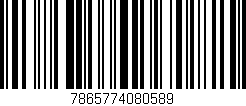 Código de barras (EAN, GTIN, SKU, ISBN): '7865774080589'