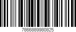 Código de barras (EAN, GTIN, SKU, ISBN): '7866889980825'